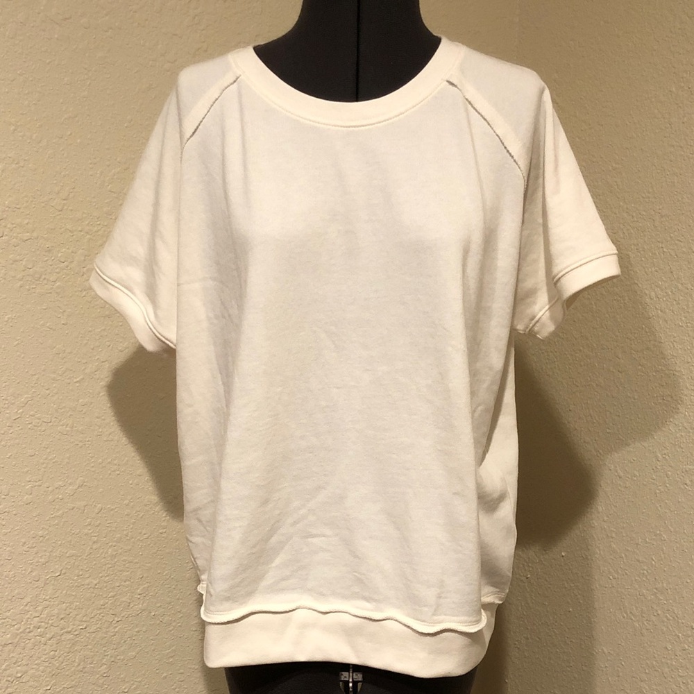 Buffalo David Bitton White Terry Cloth Women's Top